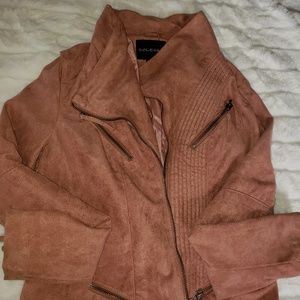 Pink suede jacket